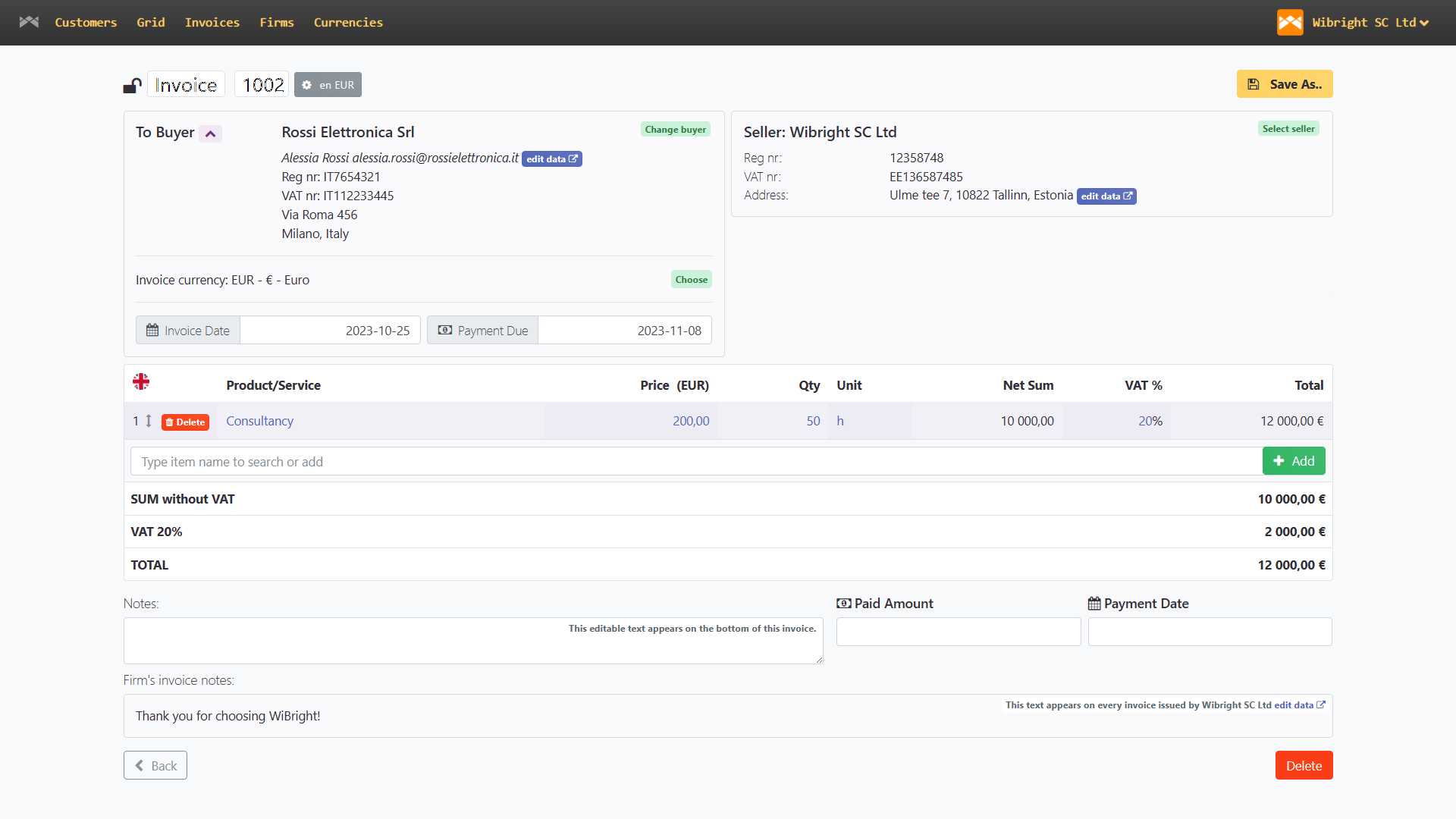WiBrightCRM